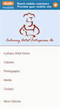 Mobile Screenshot of culinary-artist.com